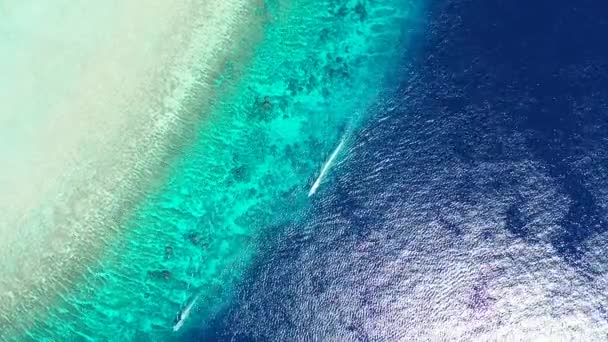 Melihat Gelombang Laut Yang Bergerak Liburan Eksotis Maladewa Asia Selatan — Stok Video