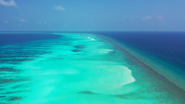 Vibrant Rippling Sea Water Tropical Paradise Bora Bora French Polynesia — Stock Video
