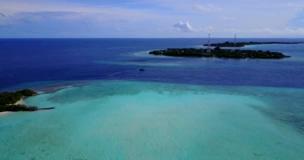 Uitzicht Zee Overdag Zonnig Karakter Van Barbados Caribisch Gebied — Stockvideo