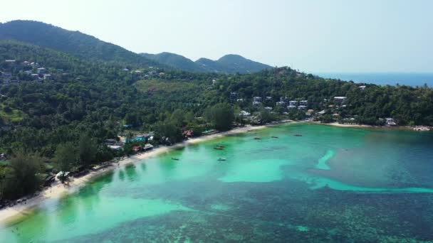 Озеро Зелених Горах Екзотична Відпустка Таїланді — стокове відео