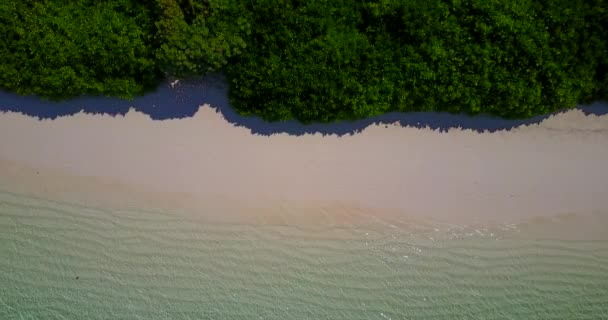 Vista Serena Costa Pela Manhã Viagem Tailândia — Vídeo de Stock