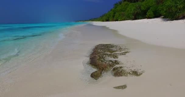 Serene island coastline with white sand. Thailand summer trip.