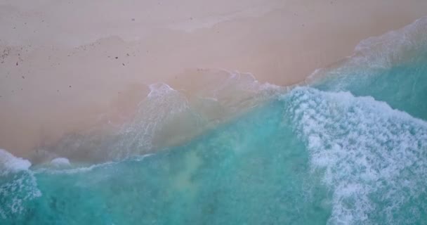 Vista Próxima Águas Rasas Costa Natureza Exótica Bora Bora Polinésia — Vídeo de Stock