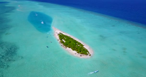 Meerblick Sanften Zarten Farben Exotischer Urlaub Thailand — Stockvideo