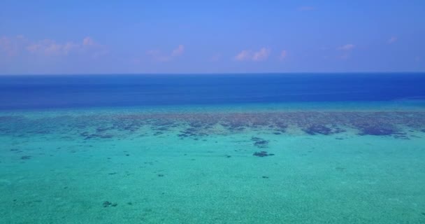 Parte Inferior Vista Través Agua Transparente Naturaleza Soleada Verano Bali — Vídeos de Stock