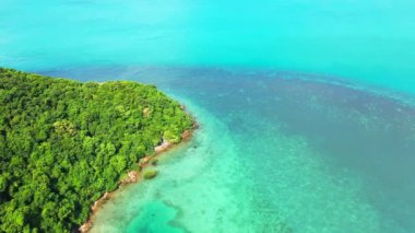 Cennet deniz manzarası. Bora Bora 'ya Yolculuk, Fransız Polinezyası.