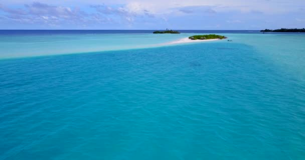 Bright Turquoise Seaside Tropical Paradise Bora Bora French Polynesia — Stock Video