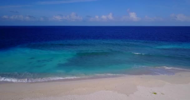 Shoreline Mit Ruhigem Wasser Sommerstimmung Auf Bali Indonesien — Stockvideo