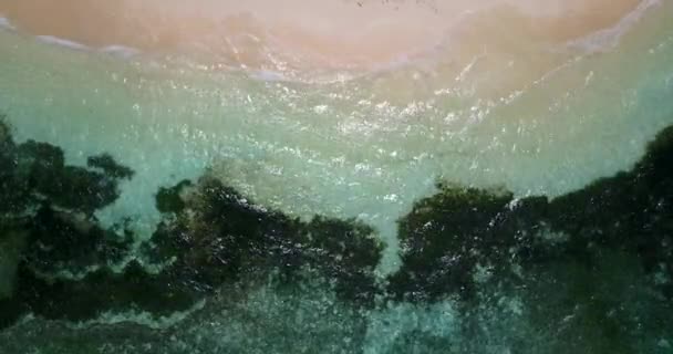 Zgniatanie Tła Wody Morskiej Tropikalny Raj Bora Bora Polinezja Francuska — Wideo stockowe