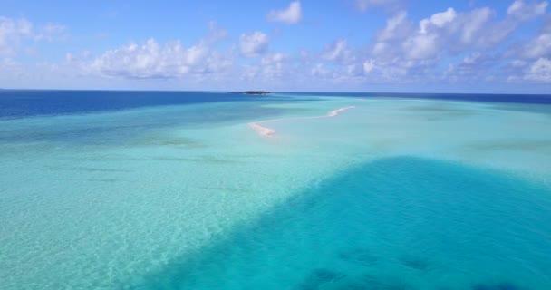 Brigt Pemandangan Tepi Laut Perjalanan Bora Bora Polinesia Prancis — Stok Video