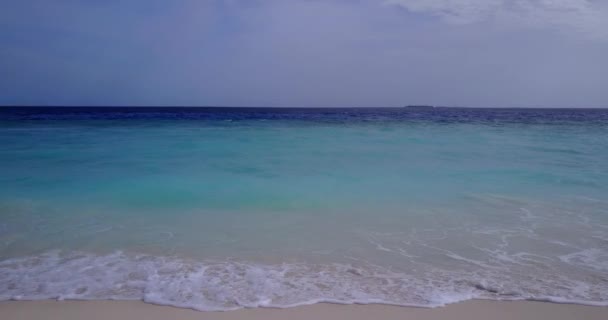 Aguas Poco Profundas Orilla Del Mar Paraíso Tropical Bora Bora — Vídeo de stock