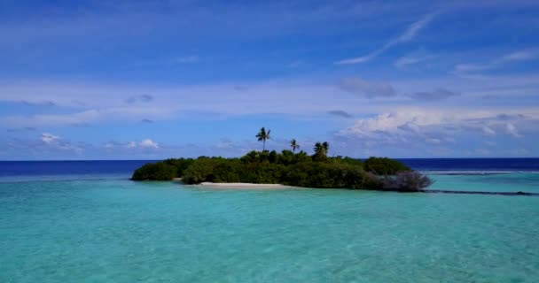 Голубое Море Тропический Рай Бора Бора Французская Полинезия — стоковое видео