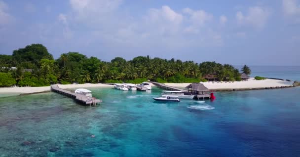 Costa Insular Con Yates Viaje Bali Indonesia — Vídeo de stock