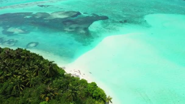 热带海岸线白天 前往泰国的夏季旅行 — 图库视频影像