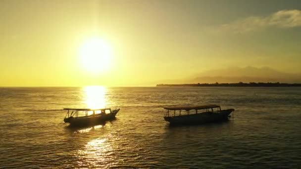 Deniz Kenarında Altın Saat Bora Bora Daki Tropik Cennet Fransız — Stok video