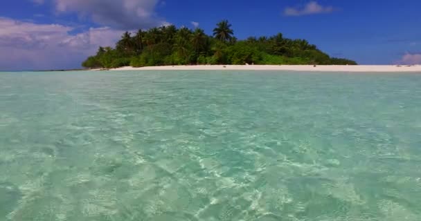 Zonnige Zee Scene Zomer Reis Naar Thailand — Stockvideo