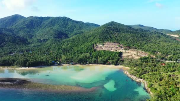 Berge Meer Tropisches Paradies Bora Bora Französisch Polynesien — Stockvideo