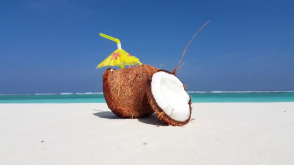 Sabroso Cóctel Playa Naturaleza Tropical Bali — Vídeos de Stock