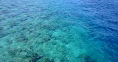 Shallow water at the island. Tropical nature of Bali, Indonesia. 