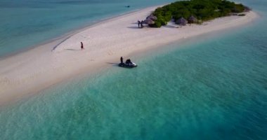 Sahil şeridi sahnesi. Bali 'de Tatil.