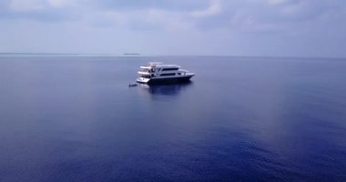 Serene seascape view. Enjoying nature of Dominican Republic, Caribbean.  