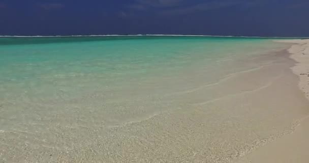 Sakin Beyaz Kumla Egzotik Bir Sabah Maldivler Adaları Manzarası — Stok video