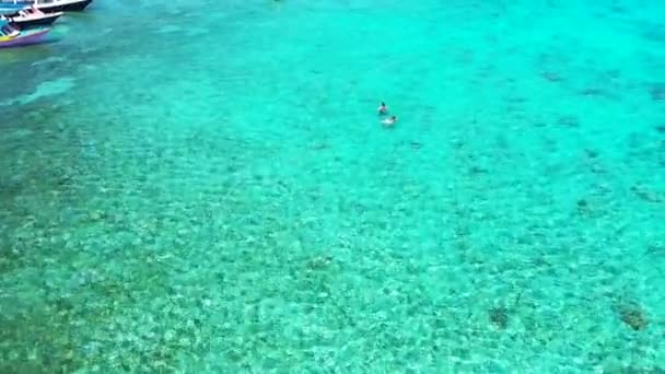Superficie Del Mar Ondulada Vacaciones Verano Maldivas — Vídeo de stock