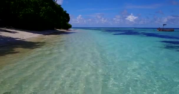 Océano Isla Tropical Imágenes Aéreas — Vídeos de Stock