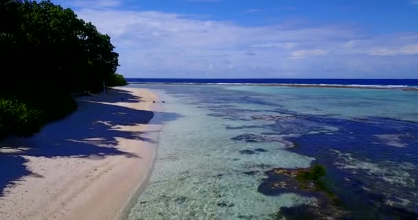 Wybrzeże Wcześnie Rano Naturalna Scena Fidżi Oceania — Wideo stockowe