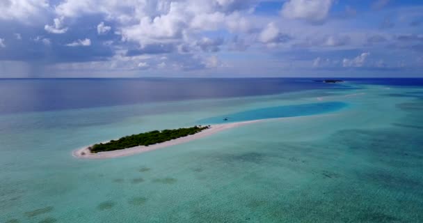 Flygfoto Havsbild Naturlig Bakgrund Njuter Tropisk Semester Bali Indonesien — Stockvideo