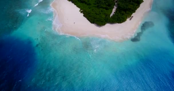 Widok Wybrzeże Wyspy Letnia Scena Republice Dominikańskiej — Wideo stockowe