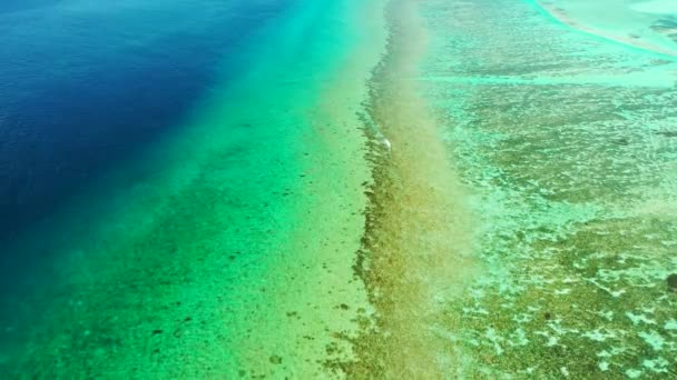 Serena Playa Exótica Con Espacio Para Copias Relájese Verano Bali — Vídeo de stock