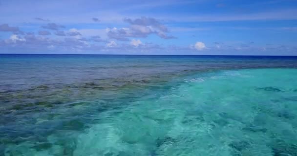 Mer Calme Turuoise Paysage Naturel Antigua — Video