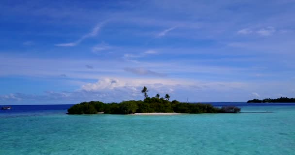 Turquesa Azul Marinho Natureza Das Bahamas Caribe — Vídeo de Stock