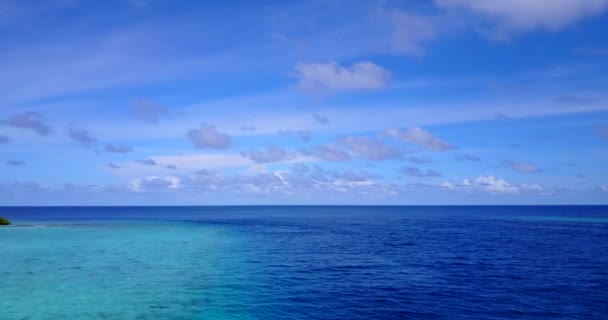 Blauwe Zeegezicht Middag Exotische Vakantie Bali Indonesië — Stockvideo