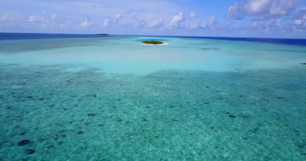 Île Tropicale Point Vue Aérien Nature Étonnante République Dominicaine Caraïbes — Video