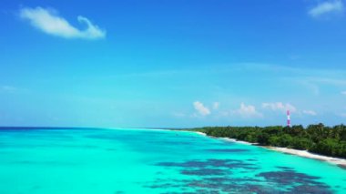 Gündüz deniz manzaralı. Bali, Endonezya 'da yaz tatilinin tadını çıkarıyorum..