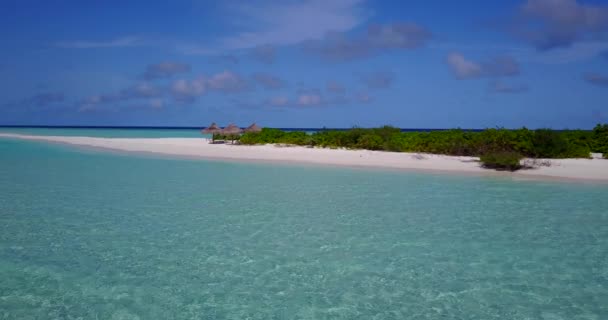 Sığ Denizde Bir Ada Bora Bora Seyahat Fransız Polinezyası — Stok video