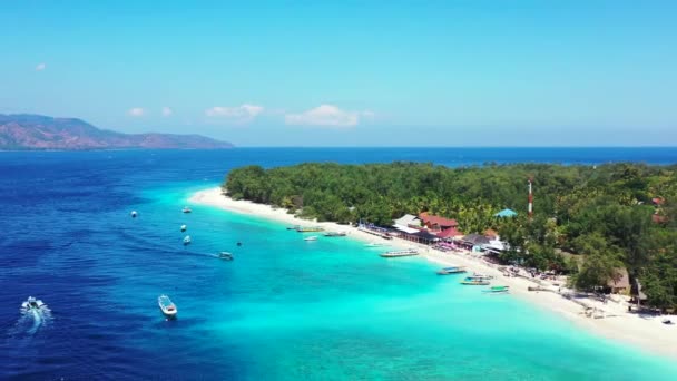 Inselküstengebiet Sommerlandschaft Dominikanische Republik Karibik — Stockvideo