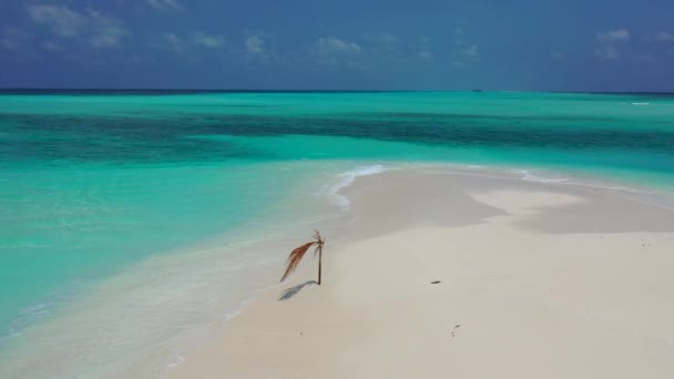 Playa Con Vistas Cabo Del Mar Viaje Verano República Dominicana — Vídeos de Stock