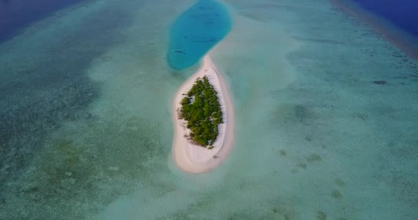 Drone Zicht Zee Scene Reis Naar Bermuda Eilanden — Stockvideo