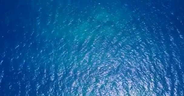 Drone Widok Jasnoniebieskiej Linii Brzegowej Morza Wakacje Fidżi Oceania — Wideo stockowe