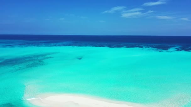 Vibrante Scenario Colorato Mare Viaggiare Alle Maldive — Video Stock