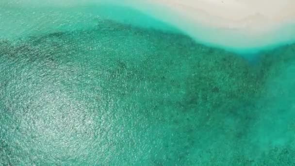 Plajă Nisip Alb Apă Puțin Adâncă Vacanță Exotică Bali Indonezia — Videoclip de stoc