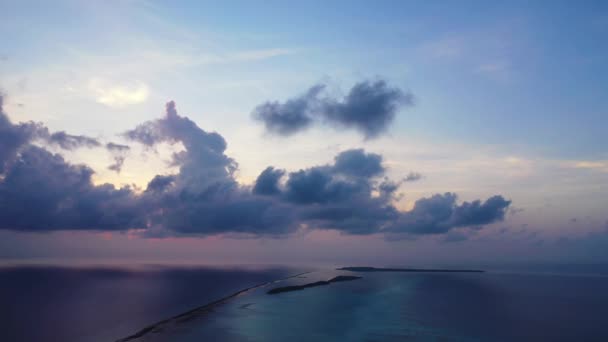 Niekończące Się Morze Zmierzchu Letnia Sceneria Bali Indonezja — Wideo stockowe