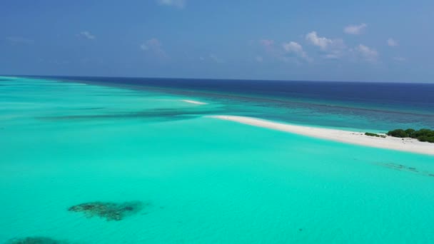 Eau Bleue Claire Bord Île Thaïlande — Video