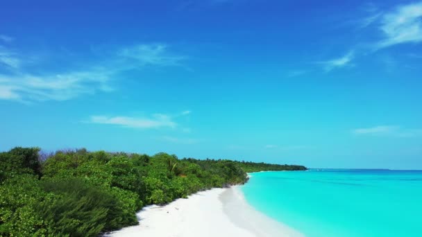Mar Azul Turquesa Brilhante Ilha Viagem Verão Antígua — Vídeo de Stock