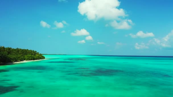 Doğal Deniz Manzarası Bahamalar Doğası Karayipler — Stok video