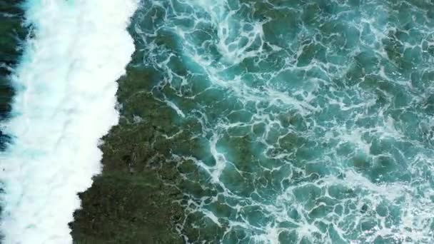 Natural Rippling Sea Water Surface Bahamas Idyllic Scene Caribbean — Stock Video