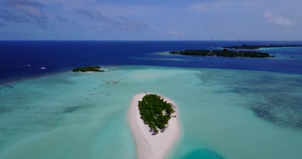 Drone Uitzicht Het Mooiste Tropische Eiland Malediven Zuid Azië — Stockvideo